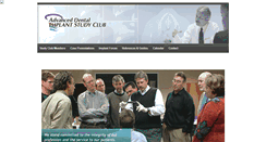 Desktop Screenshot of advanceddentalimplantstudyclub.com