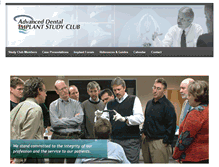 Tablet Screenshot of advanceddentalimplantstudyclub.com